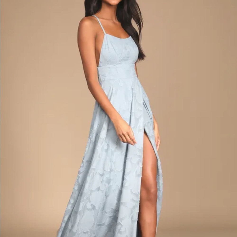 Lulu’s Light Blue Maxi Dress